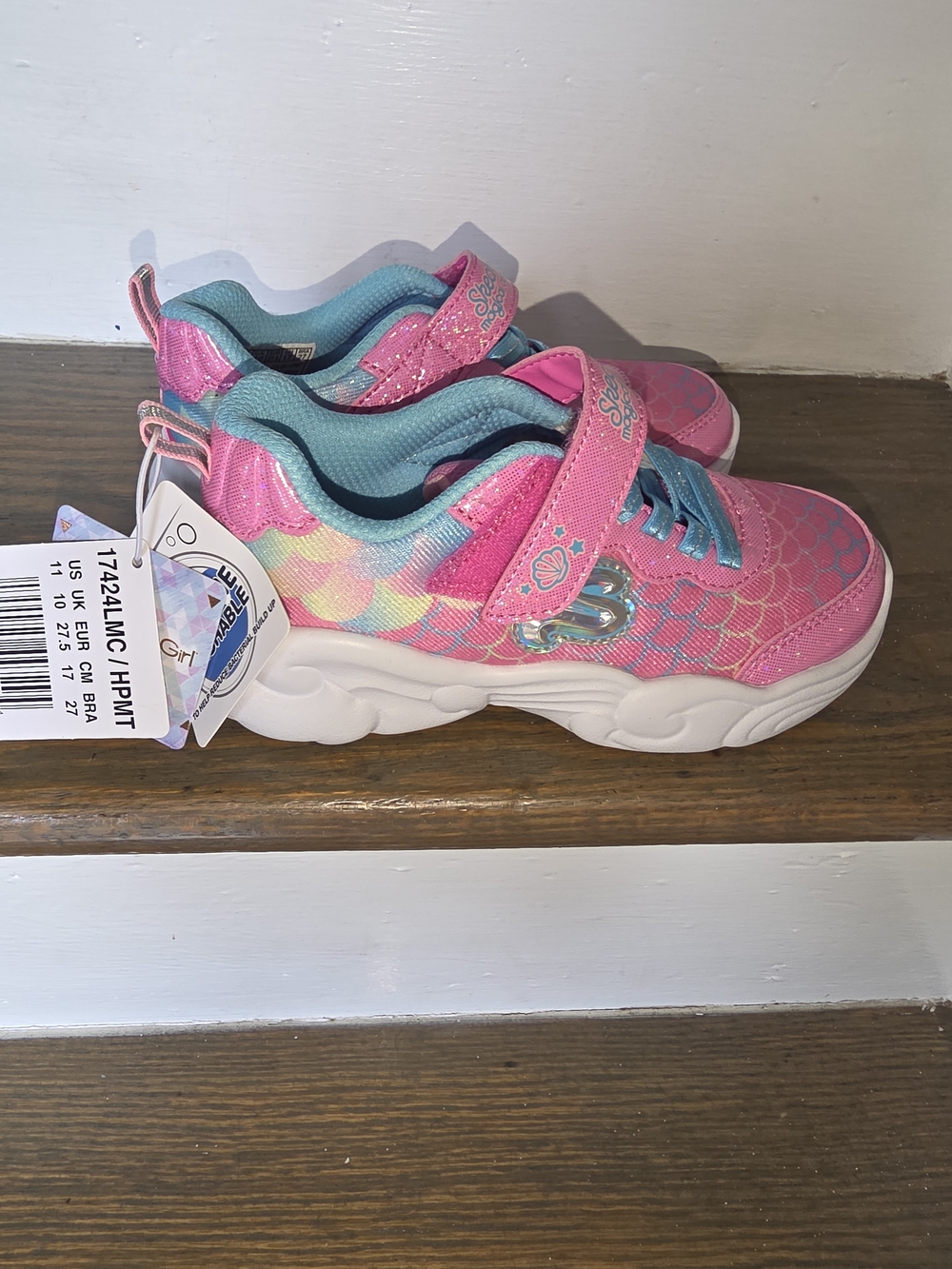 Skechers Magical Collection Mermaid Sneakers Girls Size 11 NWT